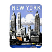 New York Vintag Reise Magnet (Vertikal)
