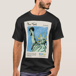 New York Vintag Watercolor Travel T-Shirt