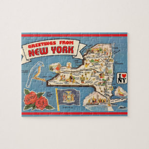 New York Vintage-Kartenpuzzle Puzzle