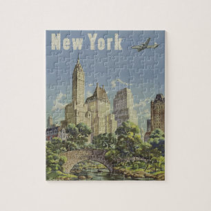New York Vintage Reise Puzzle
