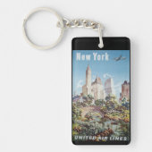 New York vintage souvenirs Schlüsselanhänger (Vorderseite)
