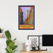 New York Vintage Travel Poster (Heimbüro)