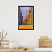 New York Vintage Travel Poster (Küche)