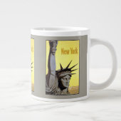 New York Vintage Travel Poster Tasse (Rechts)