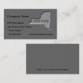 New York Visitenkarte geschnitzten Stein Look (Vorne/Hinten)