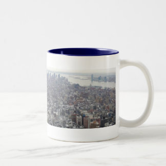 New York vom Reich-Staats-Gebäude Zweifarbige Tasse