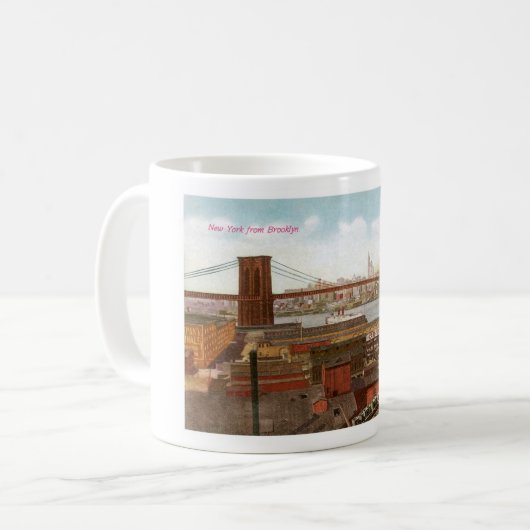 New York von Brooklyn Kaffeetasse (Vorderseite Links)