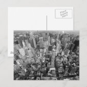 New York von oben Postkarte (Vorne/Hinten)