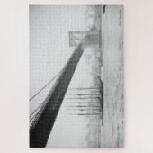 New York von unterhalb der Brooklyn-Brücke Puzzle (Vertikal)