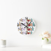 New York Wall Clock Runde Wanduhr (Zuhause)