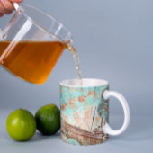 New York Wall Mural Tasse mit Schiff- und Augenmal