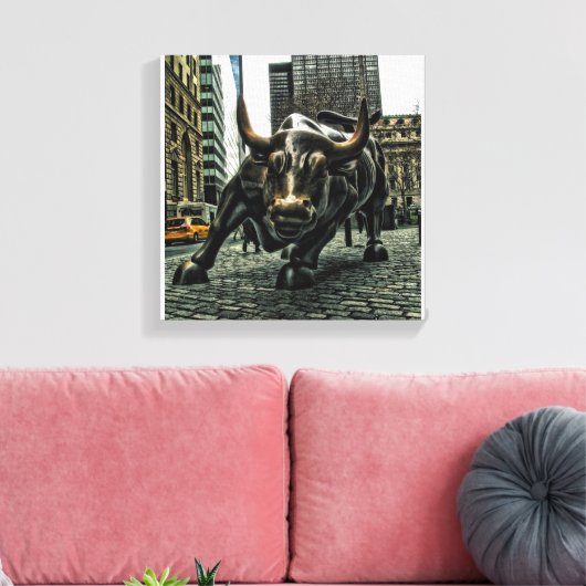 New York Wall Street Bull zur Leinwand (Insitu (Wohnzimmer))