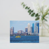 New York Wassertaxi Postkarte (Stehend Vorderseite)
