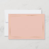 New York Wedding Dusty Pink RSVP Karte (Rückseite)