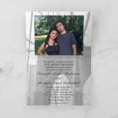 New York Wedding NYC Brooklyn Bridge Einladung (Innenseite)