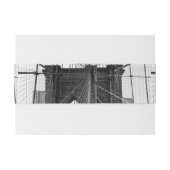 New York Wedding NYC Brooklyn Bridge Einladungsbanderole (Rückseitenbeispiel)