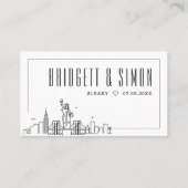 New York Wedding | Platzkarten vorne und hinten (Rückseite)