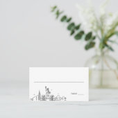 New York Wedding | Platzkarten vorne und hinten (Stehend Vorderseite)