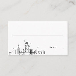 New York Wedding | Platzkarten vorne und hinten