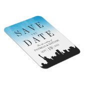 New York Wedding Save the Date Magnet (Rechte Seite)