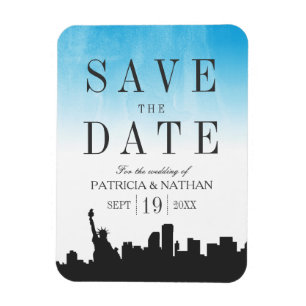 New York Wedding Save the Date Magnet