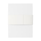 New York Wedding | Stilisierte Skyline Monogram Einladungsbanderole (Rückseitenbeispiel)