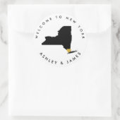 New York Wedding Welcome Sticker für Leckerei Box (Tasche)