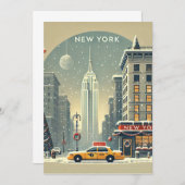 New York Weihnachten | Freiheitsstatue Einladung (Vorne/Hinten)