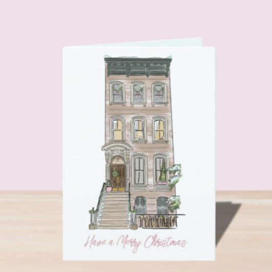 New York Weihnachtskarte Feiertagskarte