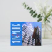 New York-West-Seite Postkarte (Stehend Vorderseite)