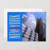 New York-West-Seite Postkarte (Vorne/Hinten)