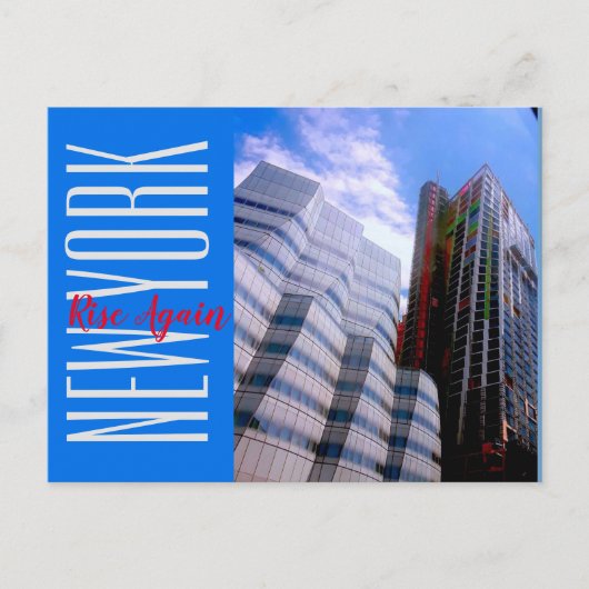 New York-West-Seite Postkarte (Vorderseite)