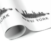 New York whit Skyline v07 Geschenkpapier (Rolleneckpunkt)