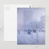 New York Winter - Childe Hassam Postkarte (Vorne/Hinten)