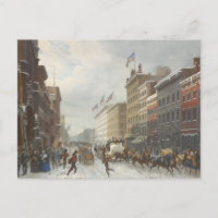 New York. Winterlandschaft am Broadway.