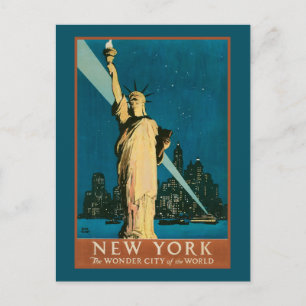 New York Wonder City of the World Postkarte