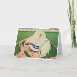 New York World Fair 1939 Grußkarte Dankeskarte