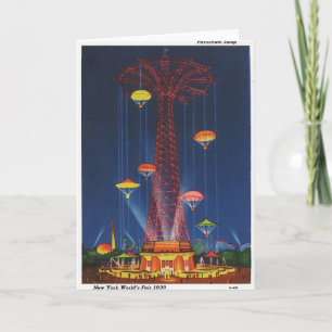 New York World Fair 1939 Grußkarte Feiertagskarte