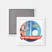 New York World's Fair 1939 Magnet (Vorderseite/Rückseite)
