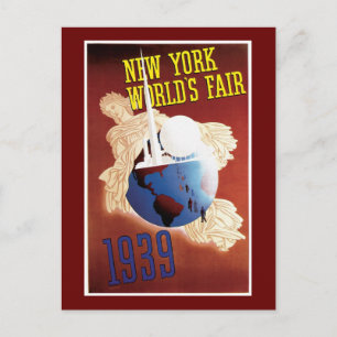 "New York World's Fair 1939" Vintage Postkarte