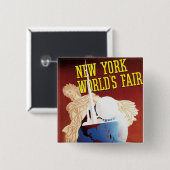 New York World's Fair (Globe) Button (Vorne & Hinten)