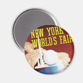 New York World's Fair (Globe) Magnet (Vorderseite/Rückseite)