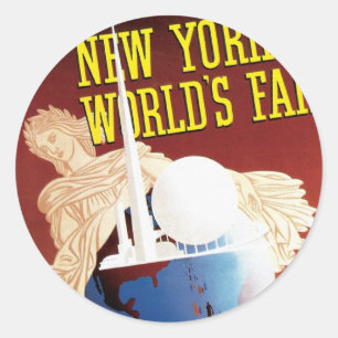 New York World's Fair (Globus) Runder Aufkleber