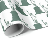 New York Wrapping Paper Statue of Liberty Paper Geschenkpapier (Rolleneckpunkt)