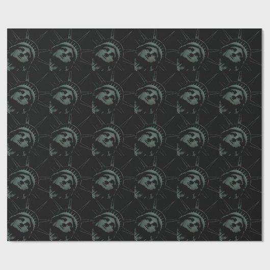 New York Wrapping Paper Statue of Liberty Paper Geschenkpapier (Flach)