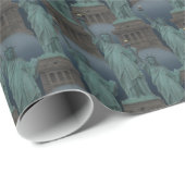New York Wrapping Paper Statue of Liberty Paper Geschenkpapier (Rolleneckpunkt)