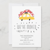 New York Yellow Cab Moving Announcement Card Einladung (Vorderseite)