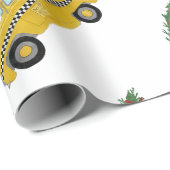 New York Yellow Cab Taxi Weihnachtsbaum Geschenkpapier (Rolleneckpunkt)