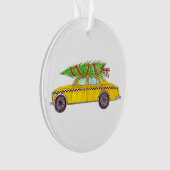 New York Yellow Cab Taxi Weihnachtsbaum Ornament (Vorderseite)