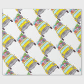New York Yellow Cab Taxi Weihnachtsgeschenke Geschenkpapier (Flach)
